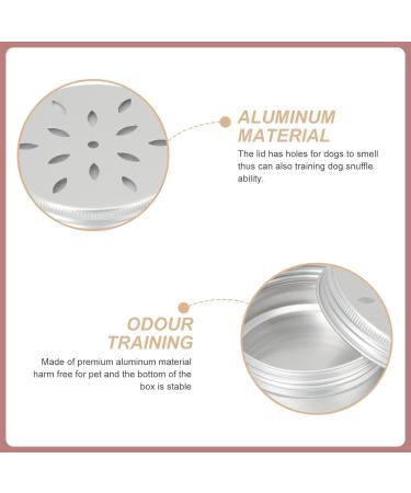 POPETPOP Nose Scent Container 20 pcs Tins Silver Round Dog Tin Holder Scent Equipment Work Accessory Aluminum Container Nose Dogs for Containers Odor Tool Metal Case Training Sniffle Puppy Scent - Buy Online on GoSupps.com