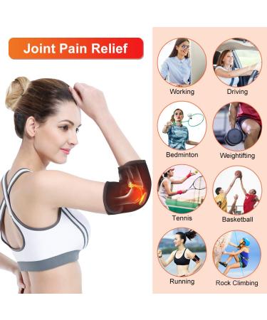 MAVIS LAVEN Adjustable Elbow Heating Wrap - 3 Temperature Settings for Pain Relief Swelling & Inflammation | Hot/Cold Treatment for Epicondylitis - Buy Online on GoSupps.com