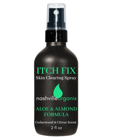 Dr. A's Itch Fix Skin Clearing Spray | Natural Jock Itch & Athlete's Foot Serum | Powerful Itch Relief & Odor Eliminator | Organic Aloe, Almond, Avocado & Essential Oils Tea Tree & Lemon Balm