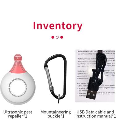 Ehoter Portable Ultrasonic Flea & Tick Repeller for Dogs & Cats - USB Rechargeable Insect Control (2 Pack White & Black) | International Shipping - Buy Online on GoSupps.com