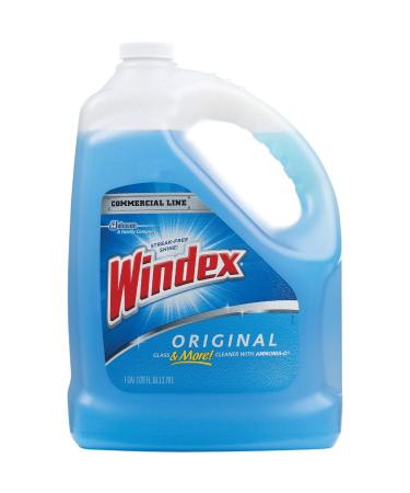 Windex Glass Cleaner Refill 1 Gallon Original Blue Formula Bundled with a PD Ship Safe Bag