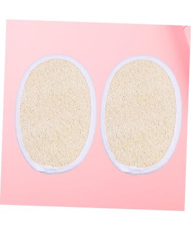 FRCOLOR 2pcs Loofah Sponge Scrubber - Exfoliating Loofah Pads for Glowing Skin | Best for Body Scrubs & Skin Care | Shop Now - Buy Online on GoSupps.com