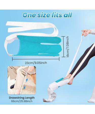Folklyzo Sock Aid Sock Aid Device for Seniors Disabled Pregnant Sock Helper Easy On Easy Off Sock Helper Aide Tool Sock Assist Device No Bending (Blue) - Buy Online on GoSupps.com
