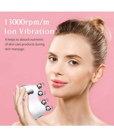 Dermanex 3D LED Face Massager Roller - Facial Beauty Skin Care Tool for Face Neck - Gift for Women and Men (Gold) - Buy Online on GoSupps.com