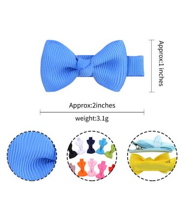 20Pcs Baby Hair Clips Bows - Fully Lined Grosgrain Ribbon Barrettes for Infants & Girls - Perfect Hair Accessories - Buy Online on GoSupps.com