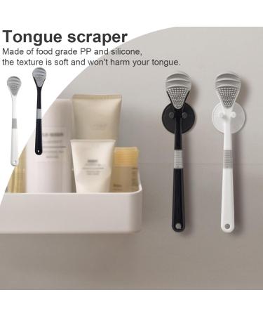 4-Piece Tongue Cleaner Set | Double-Sided Tongue Scraper & Brush - Soft & Effective Tongue Cleaning - Buy Online on GoSupps.com