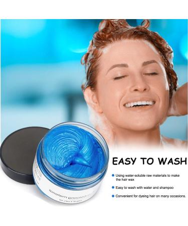 Temporary Hair Wax Color - Ochilima 120g | Natural Washable Hair Styling Cream for Men & Women - Blue Dye - Buy Online on GoSupps.com