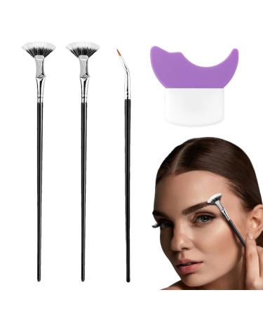 Fiakup Eyelash Brushes | Eye Brushes for Liner - Blending Brushes Angled Eyeliner Brush Eye Makeup Tool Lash Wand Brush for Makeup Application