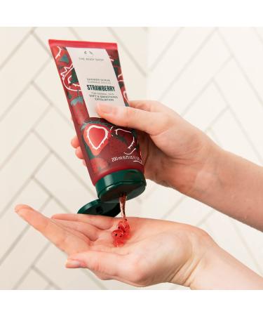 The Body Shop Strawberry Body Scrub 6.75 oz - Softening & Smoothing Exfoliation - Buy Online on GoSupps.com