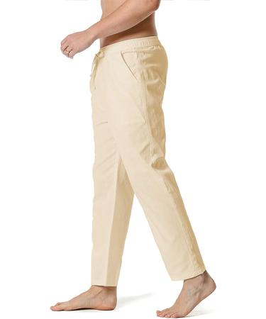Men's Loose Fit Jogging Pants - Fashionable Cotton Trousers in XXL Khaki | Stylish & Comfortable - Buy Online on GoSupps.com