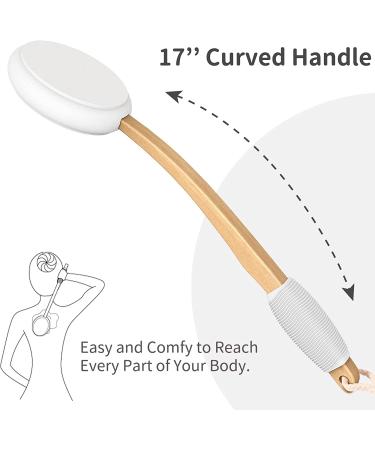 17-inch Shechane Lotion Applicator for Back - Easy Body Applicator for Self-Tanning, Sunscreen, Acne, and Elderly Aid - Grey-Fabric Bag Package - Buy Online on GoSupps.com