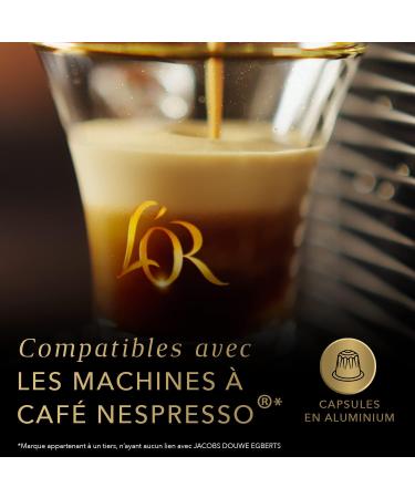 L'OR Ristretto 100 Coffee Capsules Intensity 10 Nespresso Compatible (Pack of 10 x 10) - Buy Online on GoSupps.com