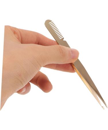 FRCOLOR Eyelash Clamp Tweezers Eye Eyelash Curler Eyelash Applicator Tool Beauty Tools Lash Clamp Tweezers Eyebrow Tweezers for Women Eyelash Clamp Eyelashes Stainless Steel Pointed Mouth - Buy Online on GoSupps.com