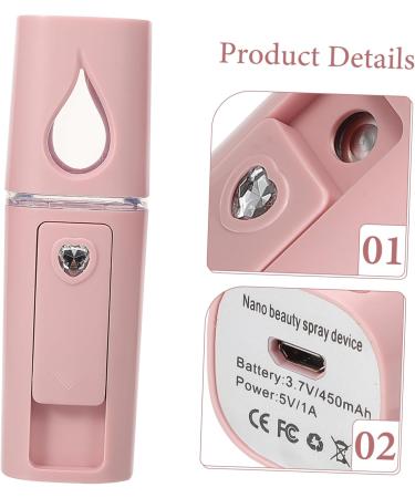 Healeved Abs Portable Face Steamer Steamer Face Pink Facial Mister Face Steamer for Facial - Buy Online on GoSupps.com