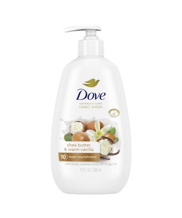 Dove Advanced Care Shea Butter & Warm Vanilla Hand Wash for Soft Smooth Skin More Moisturizers Than The Leading Ordinary Hand Soap 12 oz