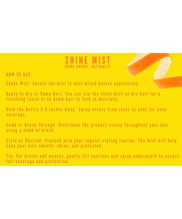On Organic Natural Premium Oil-Free Weave & Wig Shine Mist Tangerine 4.5 oz - Buy Online on GoSupps.com