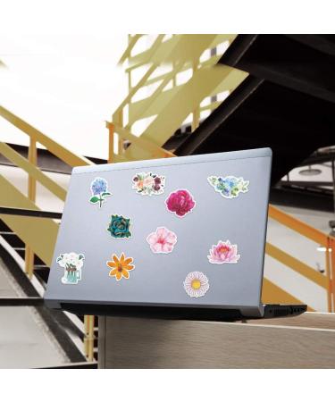 100pcs Flower Stickers Pack - Cute Vinyl Aesthetic Trendy Waterproof Decals for Water Bottle, Laptop, Phone - Ideal Flower Gifts for Women, Teens, Girls - Hydroflask Scrapbooking Stickers - Buy Online on GoSupps.com