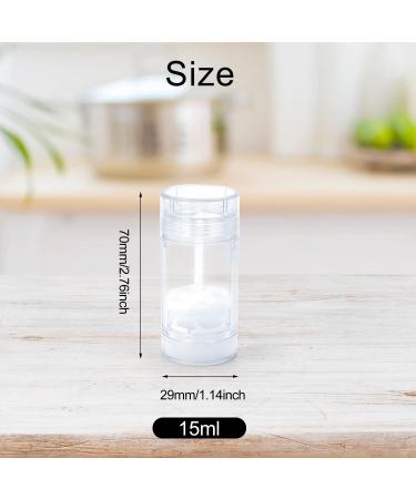 15ml/0.5oz Deodorant Containers Plastic Clear Twist-up Bottom Filling Stick Refillable Deodorant Bottles Lip Balm Tubes for DIY&Travel-10 Pack - Buy Online on GoSupps.com