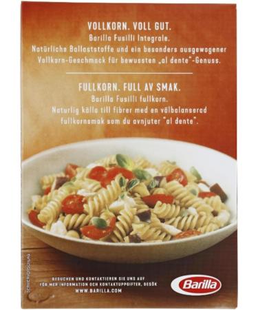  Pufai Barilla Whole Pasta Set of 6 packs of 6 Fussili pasta 500 g - Buy Online on GoSupps.com