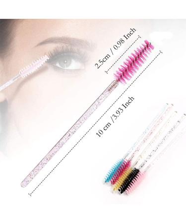 MSQ 60 PCS Disposable Eyelash Brushes - Lightweight Mascara Wands for Lash Extensions and Makeup - Multi-Colored - Buy Online on GoSupps.com