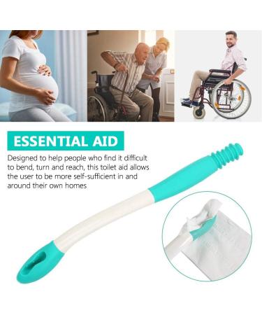 Brrnoo Toilet Aids For Wiping Long Reach Comfort Wipe -- 15.7inch Wipe Assist Tool Bathroom Wipe Assistance Bottom Buddy Ideal Daily Living Bathroom Toilet Aids Tools - Buy Online on GoSupps.com