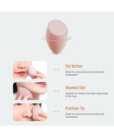 Fnyes Makeup Sponge Holder with Silicone Beauty Sponge - Dry & Wet Foundation Sponge for Travel (MS Pink) | Perfect for On-the-Go Makeup - Buy Online on GoSupps.com