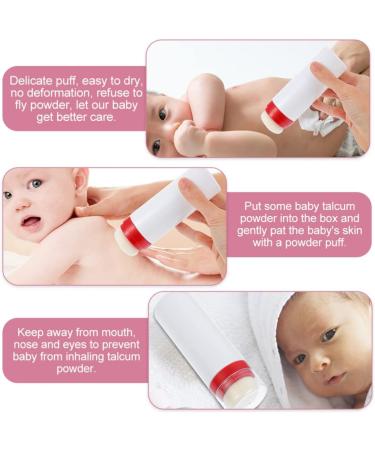 2pcs Empty Loose Powder Dispenser Bottles for Baby Talcum & Glitter - Portable Mini Cosmetic Jar Holder for Home & Travel - Buy Online on GoSupps.com