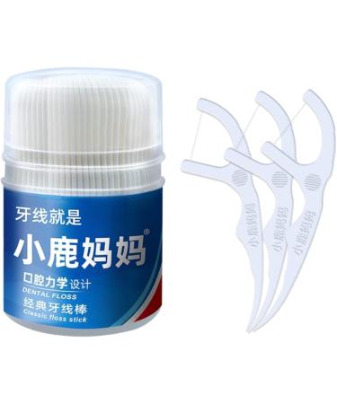 Buy 50/100 Dental Floss Picks & Toothpick Sticks - Interdental Brushes for Healthy Teeth | Free International Shipping - Buy Online on GoSupps.com