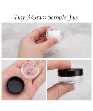3g Cosmetic Sample Jars with Lids - 50pcs Empty Makeup Containers BPA-Free Black - 50 Count - Buy Online on GoSupps.com