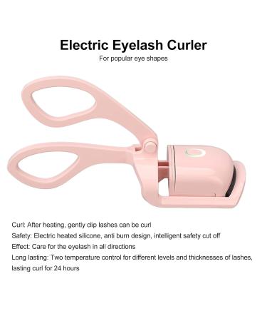 Buy Rechargeable Heated Eyelash Curler | Electric Heated Eyelash Curlers with 2 Temperature Modes | Long-lasting Eyelash Tool for Perfect Curls - Buy Online on GoSupps.com