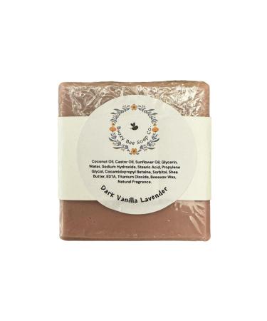 Dark Vanilla Lavender Handmade Soap - Natural Moisturizing Bar Soap for Soft Skin | International Shipping Available - Buy Online on GoSupps.com