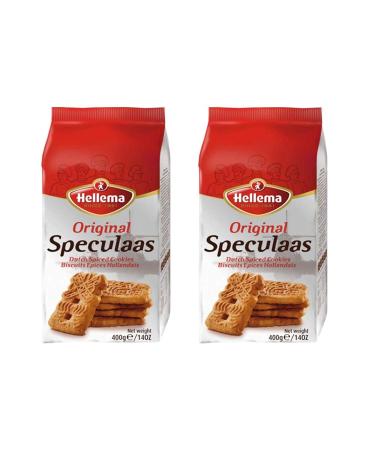 Hellema Windmill, Speculaas, Dutch Spiced Cookies, 2 bag pack, 14oz/400g - Buy Online on GoSupps.com
