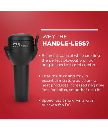 FHI Heat Platform All-In-One Handleless Hair Dryer with Attachments - Blow Out Set Comb Concentrator & Diffuser - International Shipping Available - Buy Online on GoSupps.com