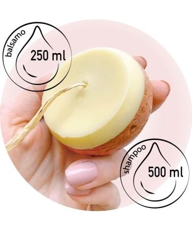 Senso Naturale Nourishing Repairing Solid Shampoo and Conditioner for Dry or Damaged Hair with Elegantier Pink Clay Ylang Ylang 100% Organic Natural and Vegan pH 4.5-5.5 (2 in 1) - Buy Online on GoSupps.com