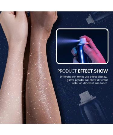 IBCCCNDC 60ml Glitter Spray for Hair and Body - Long Lasting Shimmer Silver Hairspray for Party - Buy Online on GoSupps.com