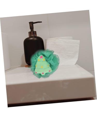 2pcs Christmas Bath Loofah Balls - Exfoliating Mesh Body Scrubber & Sponge for Shower - Fun Cartoon Design - Buy Online on GoSupps.com