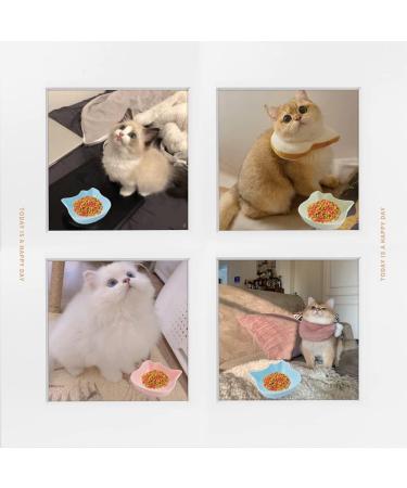 3 Pcs Cat Feeding Bowls Anti Slip Multipurpose Cat Food Bowls Plastic & Cute Pet Bowl Cat Dish for Wet Food and Water Cat Bowls for Indoor Cats Kittens Puppies (Three color A cat's paw) Three color A cat's paw - Buy Online on GoSupps.com