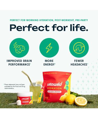 Hydration + Multivitamin Electrolyte Drink Mix | Sugar-Free Powder Stick Packs for Instant Hydration - Buy Online on GoSupps.com