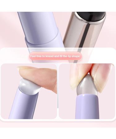 Lip Balm Applicator Stick Reusable Head Lip Smudge Brush Silicone Lip Brush Multi Function Lip Balm Applicator Lip Balm Applicator Sponge Lipstick For Lipstick Lip Balm Lip Gloss Plumper Fuller Purple - Buy Online on GoSupps.com