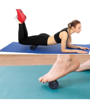 Lophe Fascia Ball Set - 3 Piece Massage Ball & Roller for Muscle Pain Relief | Blue Fascia Roller & Peanut Massage Ball for Back Tension Relief - Buy Online on GoSupps.com