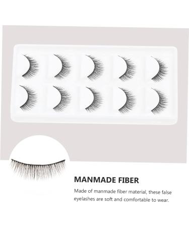 Beavorty 10 Pairs short false eyelashes False Eye Lashes false lashes Handmade Eyelashes 3d artificial eyelashes reusable eyelashes makeup brishes women 6d extend make up artificial fiber - Buy Online on GoSupps.com