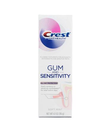 Crest Pro Health Gum & Sensitivity Toothpaste - Soft Mint 4.1 oz (116 g) | Fluoride Formula for Healthy Gums - Buy Online on GoSupps.com