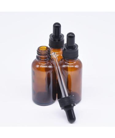 Boonhy 30ml Pipette Bottle Set - 6 Amber Glass Droppers for Essential Oils Aromatherapy & Perfume - Complete with Funnel & Labels - Buy Online on GoSupps.com