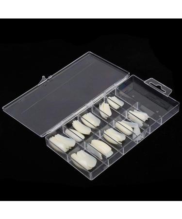 100 Pieces Professional Natural False Nail Tips for UV Gel Art - Perfect for Practice & Nail Design - Buy Online on GoSupps.com