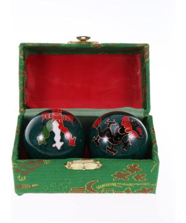 Solustre Baoding Balls - Fun Flush Sponge Holder & Fitness Massage Tool | Cloisonne Handballs for Gym & Relaxation - Buy Online on GoSupps.com