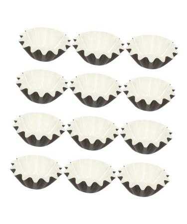 Imikeya 50 pieces Wachpiere Candle Warm Insert Wax-melting-liner wax warmer for candles Wax warmer tray wax candle pet-coated paper in food quality cardboard cup black 8x8x3cm