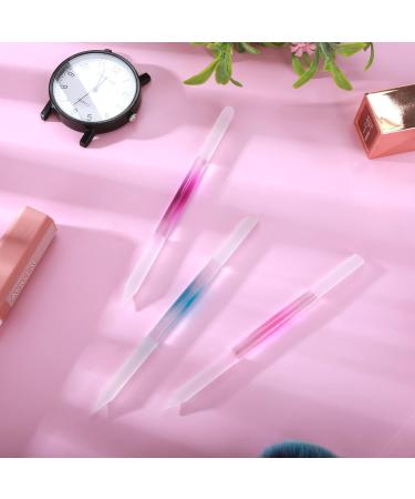 3PCS Glass Cuticle Pusher and Nail File Set - Dual-Ended Manicure Stick for Cuticles Care - Buy Online on GoSupps.com