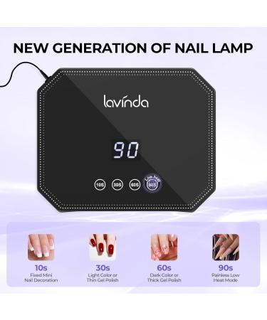 Buy Lavinda 54W UV Nail Lamp - Professional LED Nail Dryer for Gel Polish Fast Drying with 4 Timers & LCD Display Perfect for Salon & Home Use Ideal Gift for Women Moms & Girlfriends - Buy Online on GoSupps.com