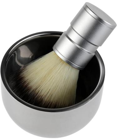 Premium Badger Hair Shaving Brush & Two-Layer Stainless Steel Shaving Bowl - Luxurious International Shipping - Buy Online on GoSupps.com
