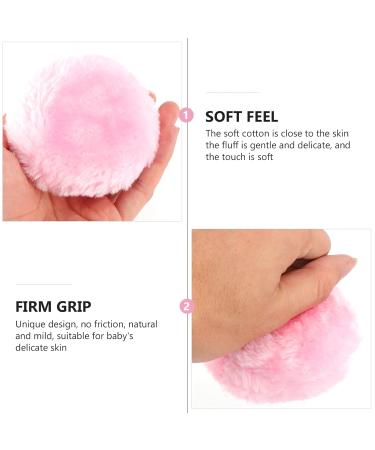 3pc Pink Powder Puffs - Large Face Makeup Sponge Set for Loose Powder Foundation & Body - Ideal for Flawless Application - International Shipping Available - Buy Online on GoSupps.com